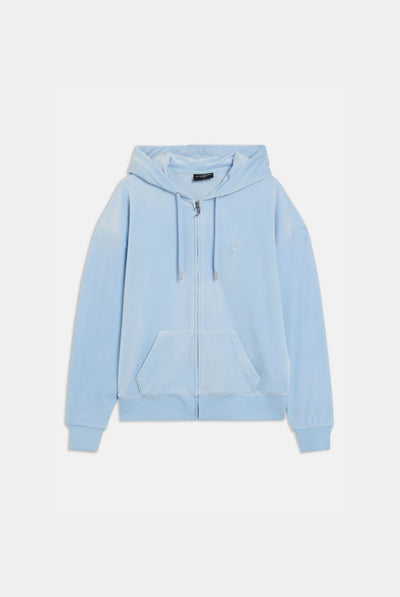 POWDER BLUE CLASSIC VELOUR OVERSIZED HOODIE