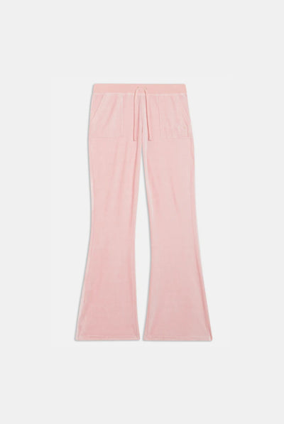 JUICY PINK ULTRA LOW RISE BAMBOO VELOUR HERITAGE POCKETED BOTTOMS