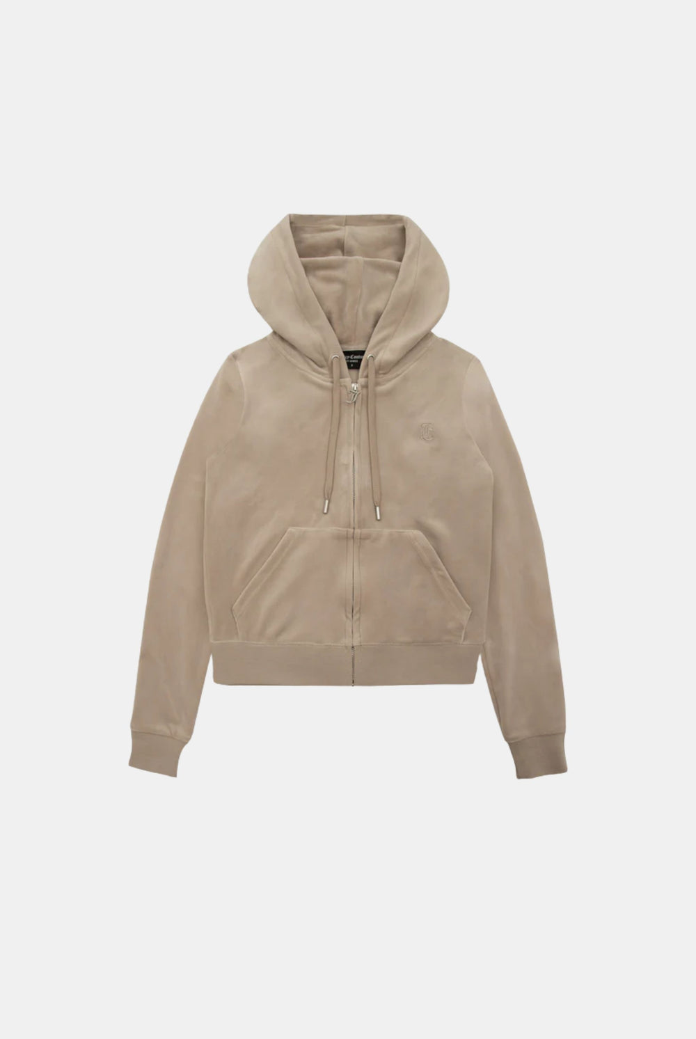 Display the string classic 'juicy' branded velour Robertson hoodie 