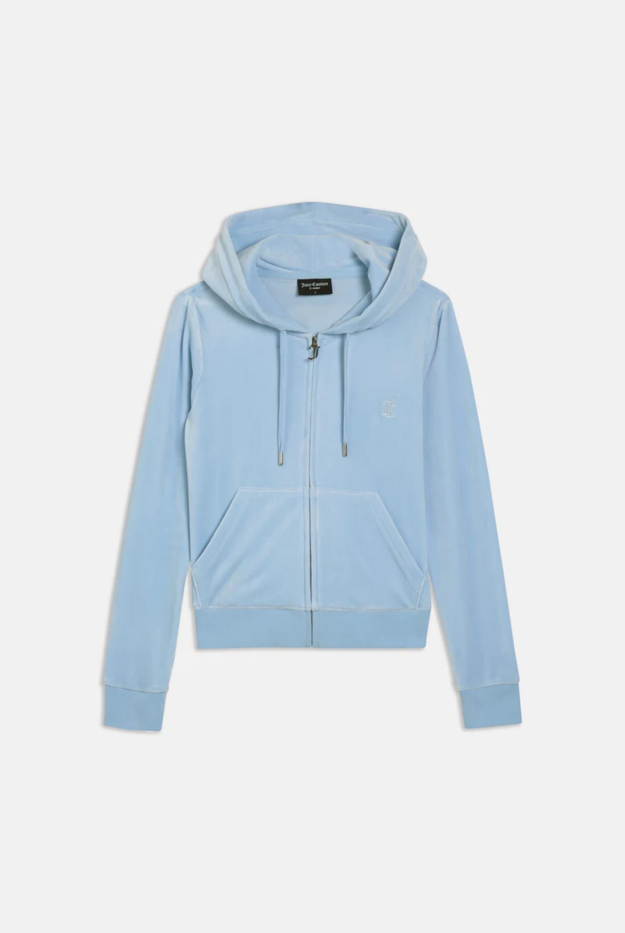 Juicy coutureライトブルー クロップドパーカー POWDER BLUE CLASSIC VELOUR ROBERTSON HOODIE – Juicy Couture UK