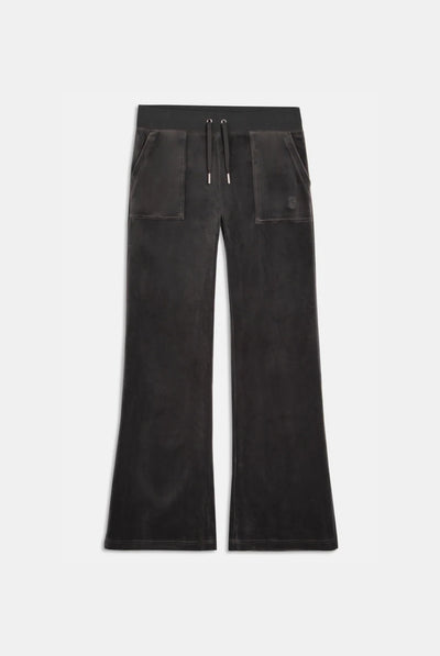 TOP HAT LOW RISE FLARE CLASSIC VELOUR TRACK PANT