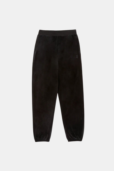 BLACK CLASSIC VELOUR CUFFED RELAXED JOGGERS