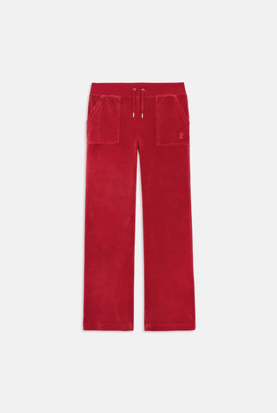 ASTOR RED CLASSIC VELOUR DEL RAY POCKETED BOTTOMS