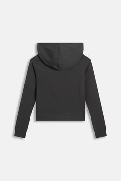 Displays the Raven 'Juicy' branded Active Fitted Hoodie