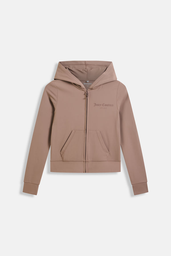 FUNGI PEACHED ACTIVE FITTED HOODIE