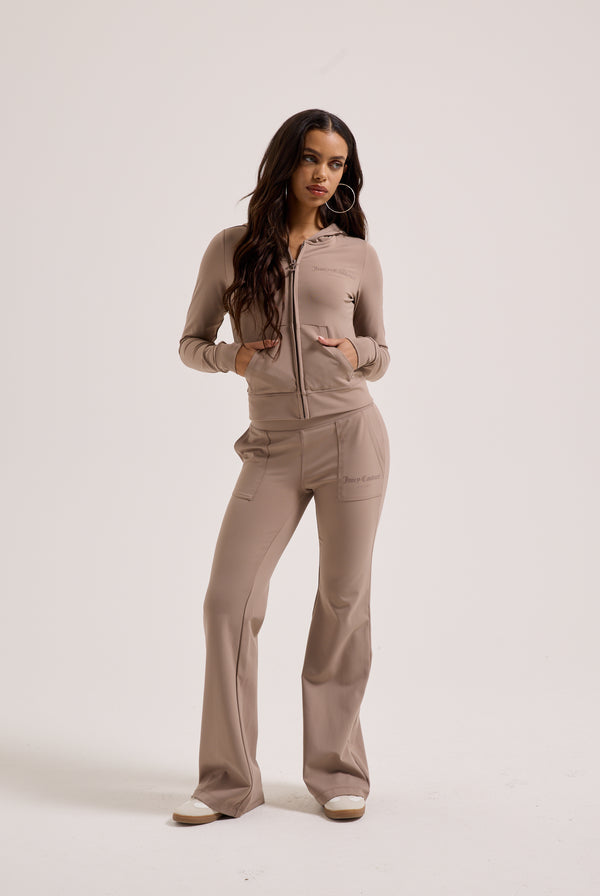 FUNGI PEACHED ACTIVE FITTED HOODIE