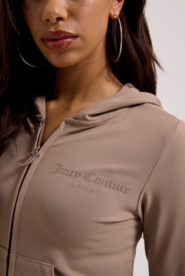 FUNGI PEACHED ACTIVE FITTED HOODIE