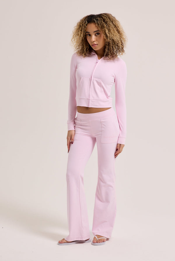 CHERRY BLOSSOM PEACHED ACTIVE FITTED HOODIE