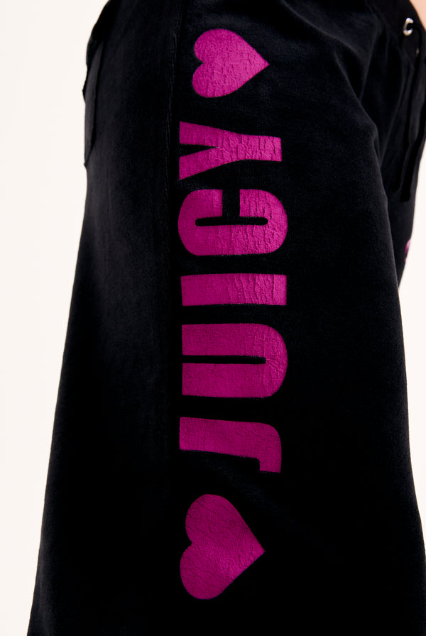 BLACK JUICY ANGEL OG STRAIGHT LOW RISE PANT