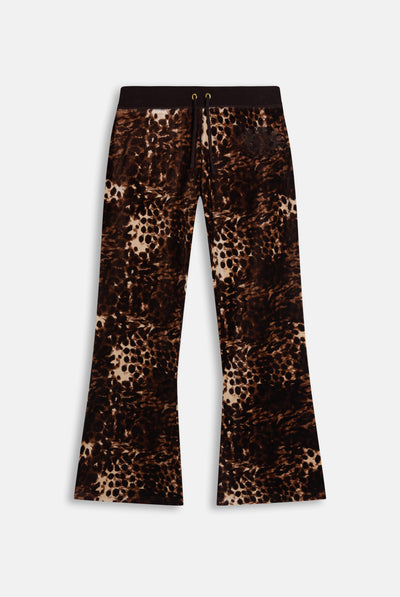 Java Abstract Animal Ultra Low Rise Velour Trackpant