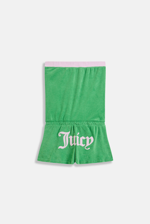 PEPPERMINT APPLIQUE TERRY TOWELLING ROMPER