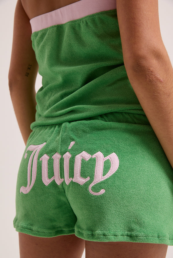 PEPPERMINT APPLIQUE TERRY TOWELLING ROMPER