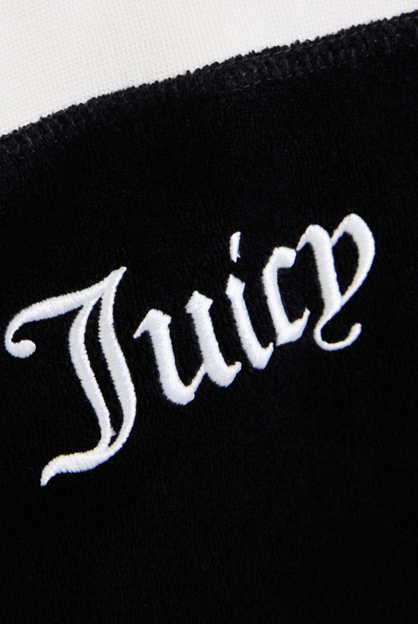 BLACK CONTRAST TERRY BANDEAU