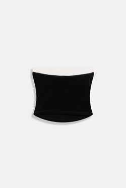 Displays the Black contrast 'Juicy' branding Terry bandeau 