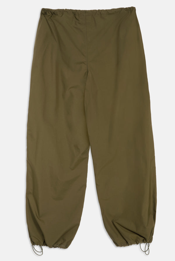 DARK OLIVE DIAMANTÉ PARACHUTE PANTS