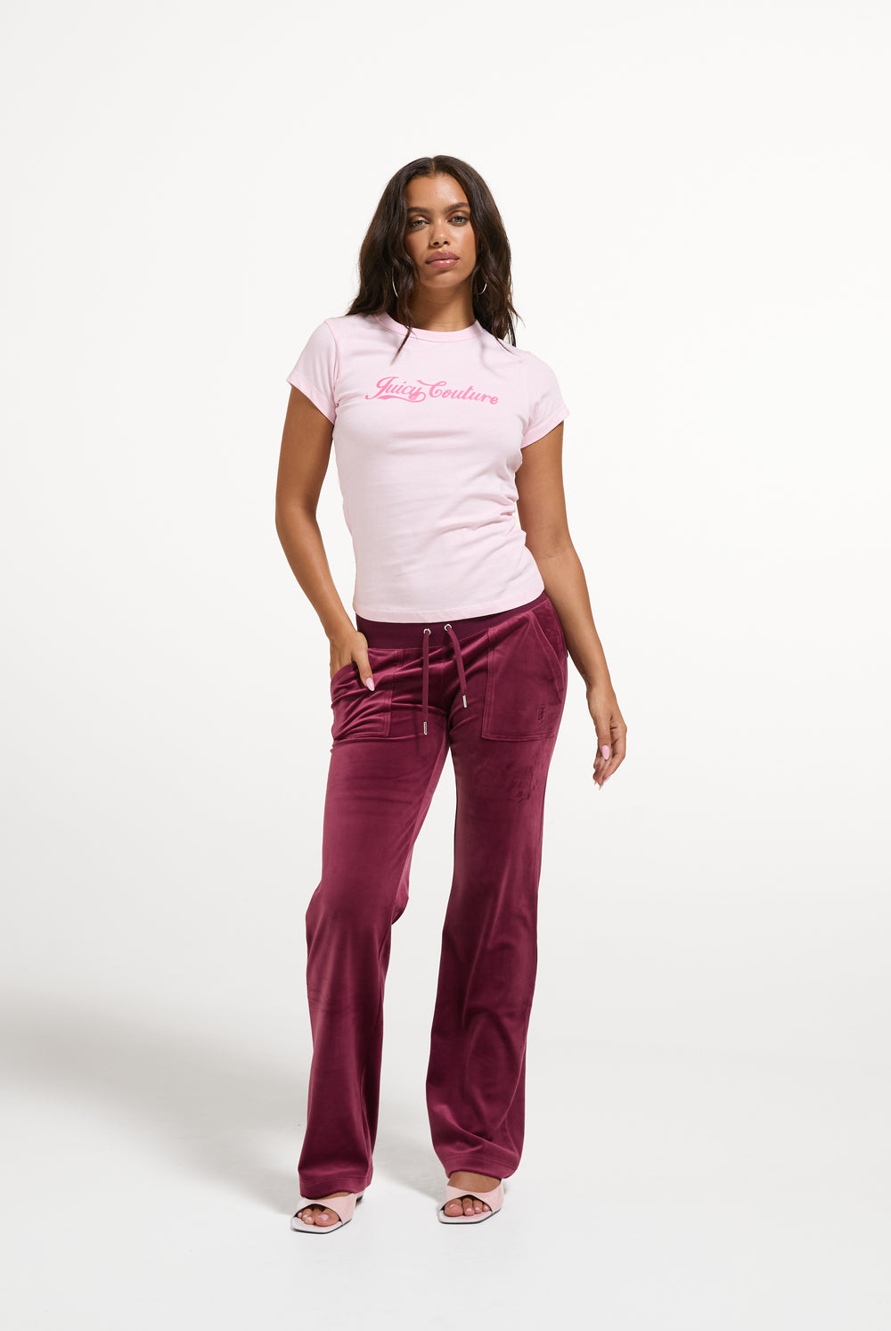Cherry Blossom Script Print T-Shirt