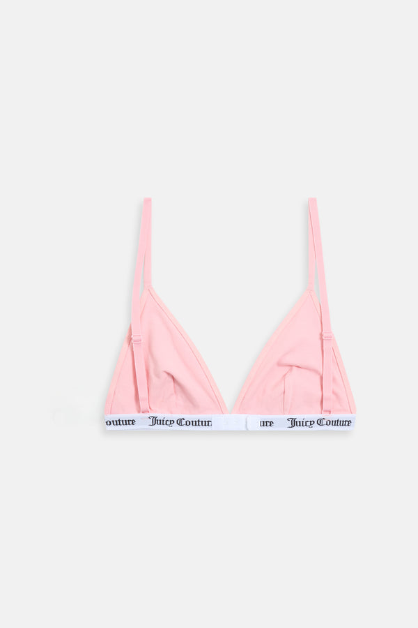 JUICY PINK COTTON TRIANGLE BRA