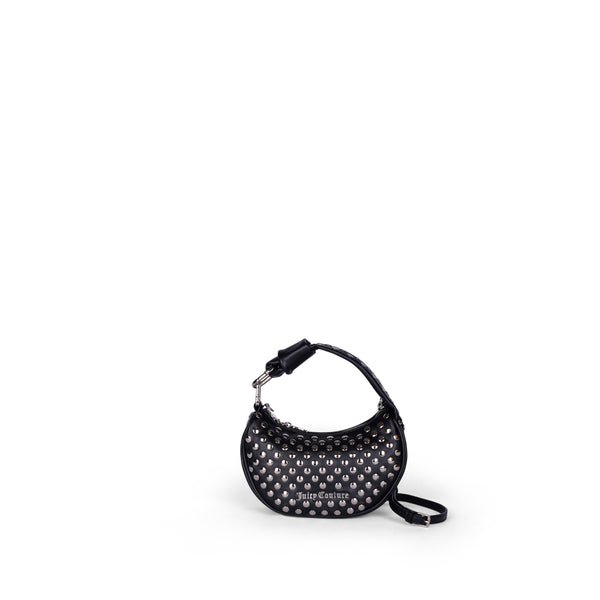 ALL OVER STUD BLACK PU HANDBAG