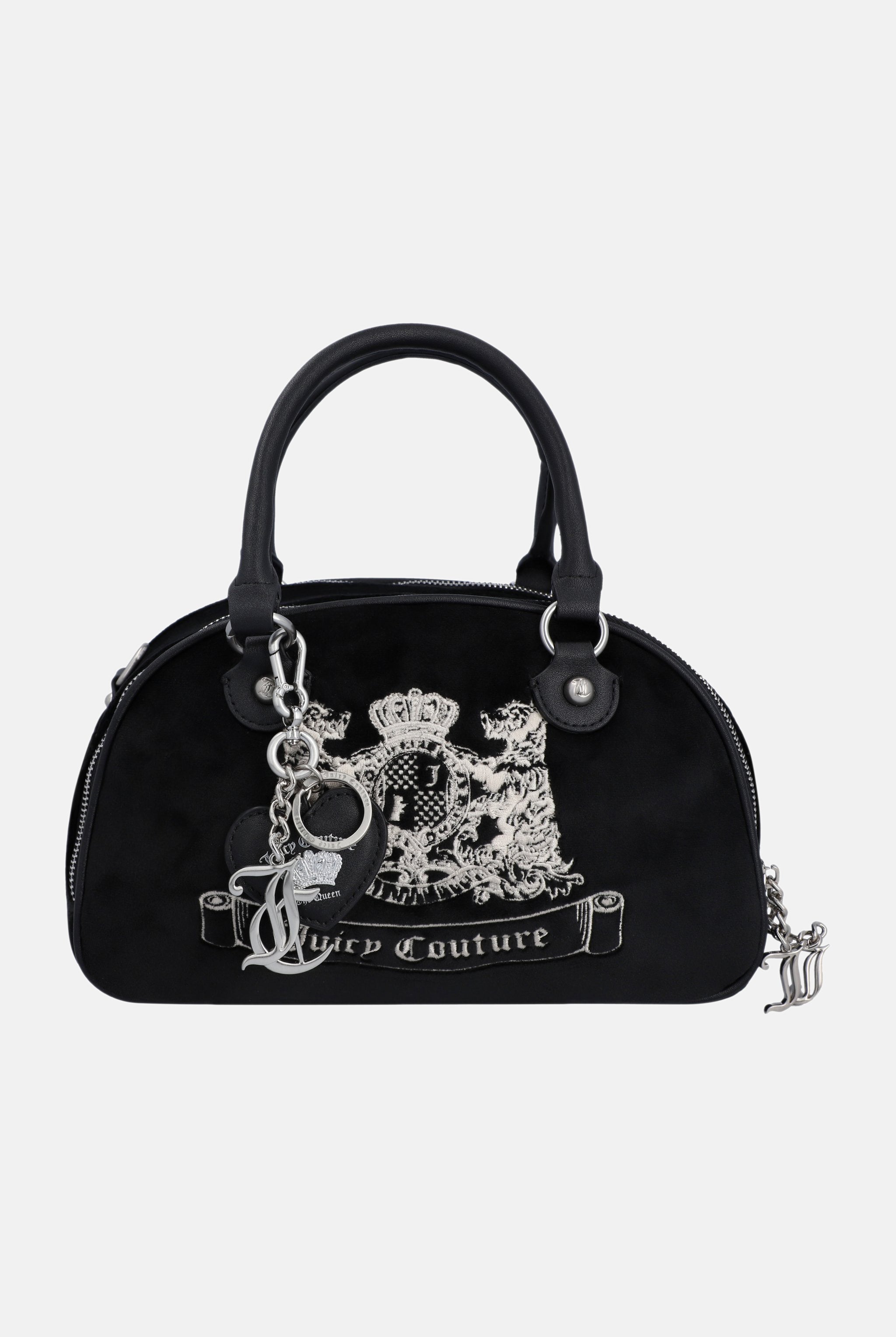 Vintage outlet Juicy Couture Black Velour Bowler Bag