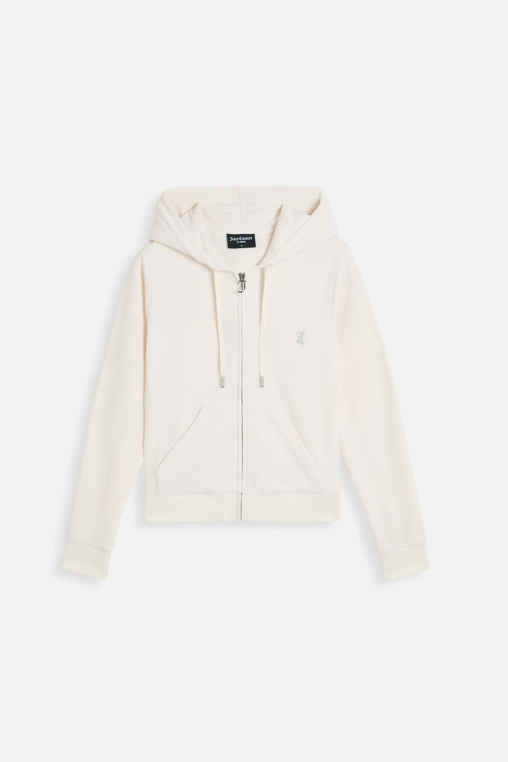 Displays the Bridal 'Juicy' branded classic velour hoodie 
