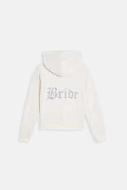 Displays the Bridal 'Juicy' branded classic velour hoodie 