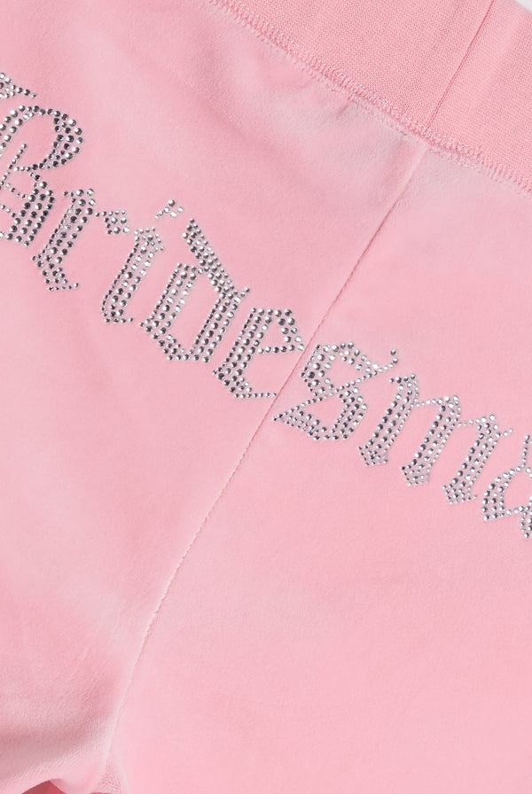 JUICY PINK BRIDESMAID CLASSIC VELOUR  LOW RISE TRACK PANTS