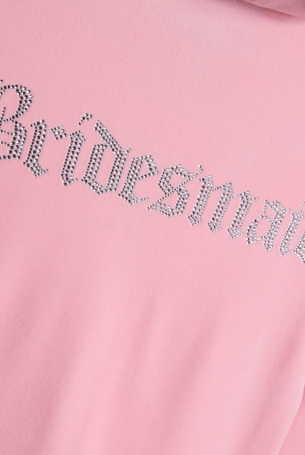 JUICY PINK BRIDESMAID CLASSIC VELOUR HOODIE