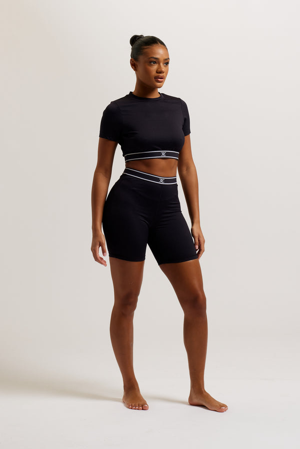 BLACK RIB CYCLING SHORT – Juicy Couture UK
