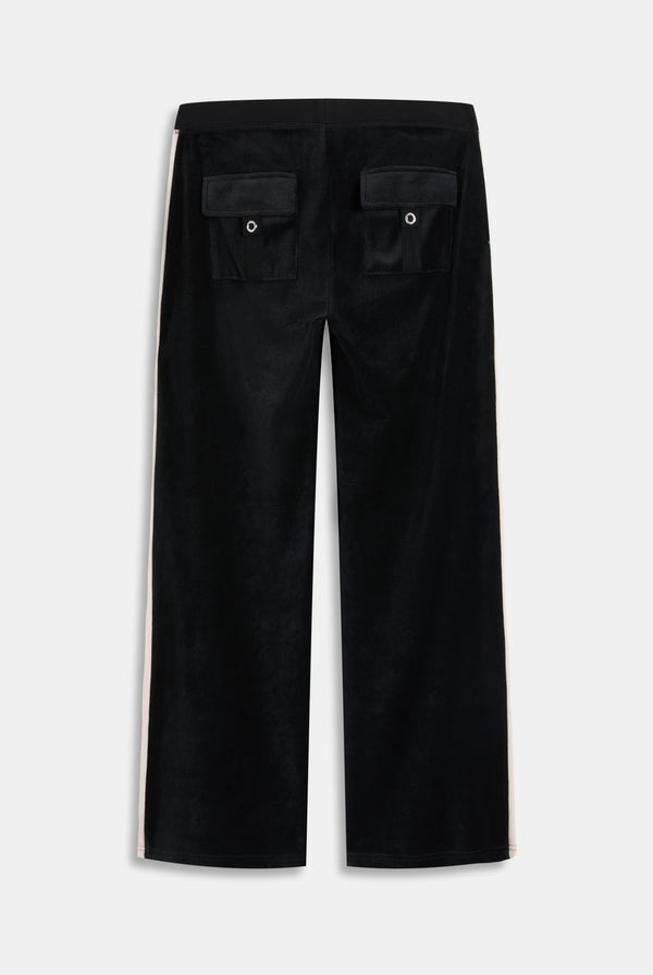 BLACK OG STRAIGHT STRIPE LOW RISE PANT