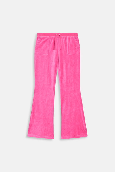 NOSTALGIA PINK/ GOLD ULTRA LOW RISE BAMBOO VELOUR HERITAGE POCKETED BOTTOMS