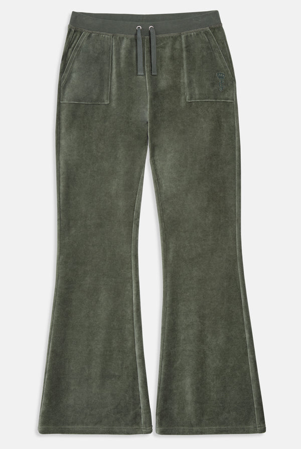 THYME ULTRA LOW RISE BAMBOO VELOUR HERITAGE POCKETED BOTTOMS