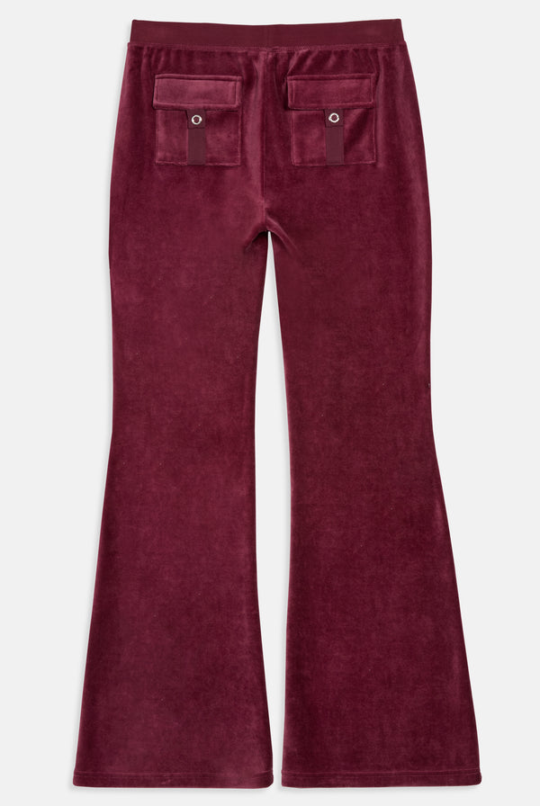 TAWNY PORT ULTRA LOW RISE BAMBOO VELOUR HERITAGE POCKETED BOTTOMS