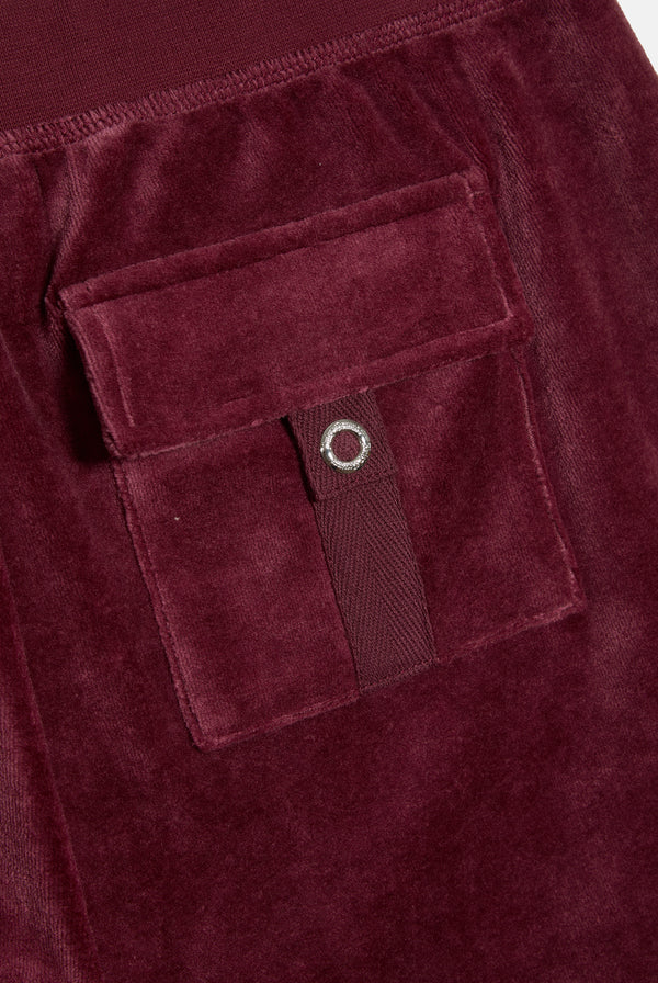 TAWNY PORT ULTRA LOW RISE BAMBOO VELOUR HERITAGE POCKETED BOTTOMS