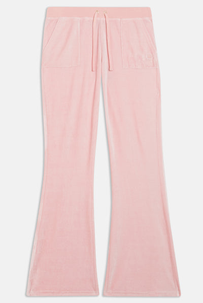 JUICY PINK ULTRA LOW RISE BAMBOO VELOUR HERITAGE POCKETED BOTTOMS