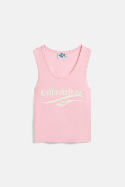 THE ICONS | JUICY PINK 'CALIFREAKINFORNIA' RIB VEST