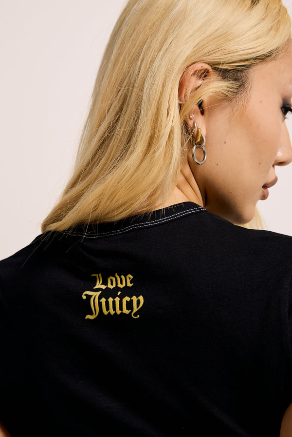 THE ICONS | BLACK 'CALIFREAKINFORNIA' BABY TEE