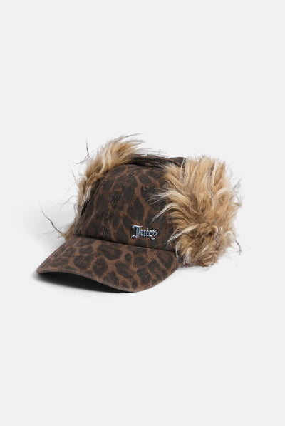 Leopard Print Trapper Cap