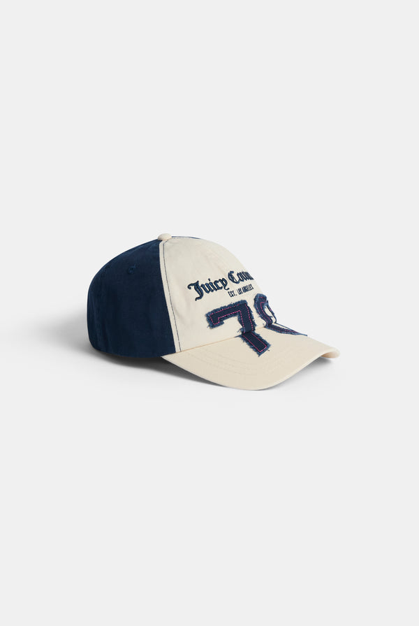 Display the Ecru/Night 'Juicy' branded sky cap