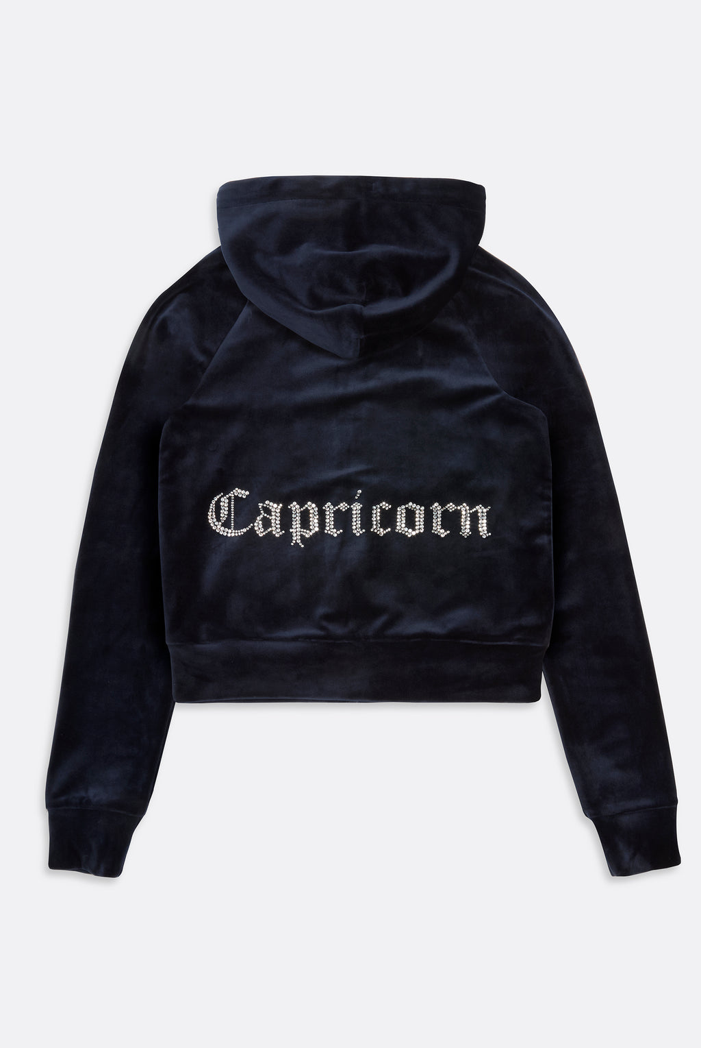CAPRICORN NIGHT SKY DIAMANTE VELOUR ZIP THROUGH HOODIE Juicy Couture UK