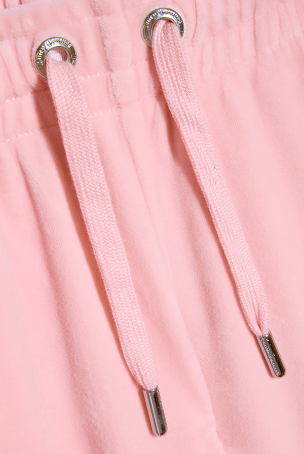 'CAPRICORN' JUICY PINK VELOUR DIAMANTÉ TRACKSUIT BOTTOM