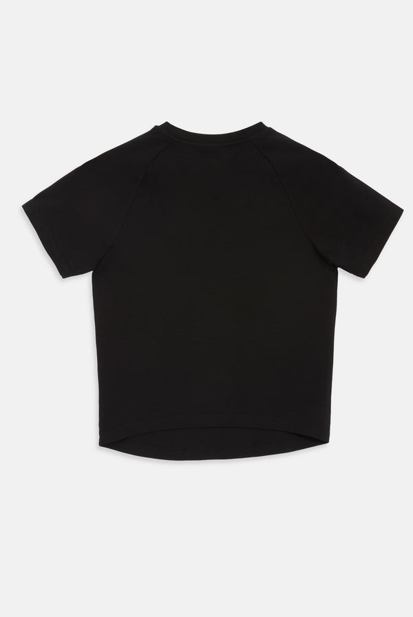 BLACK CHAIN PRINT SHRUNKEN TEE