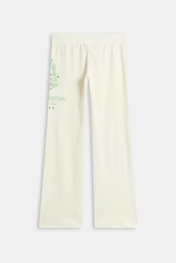 MARSHMALLOW CHATEAU TERRY TOWELLING TRACKPANT