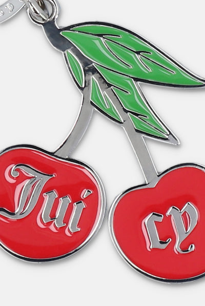 SILVER CHERRY KEY CHAIN