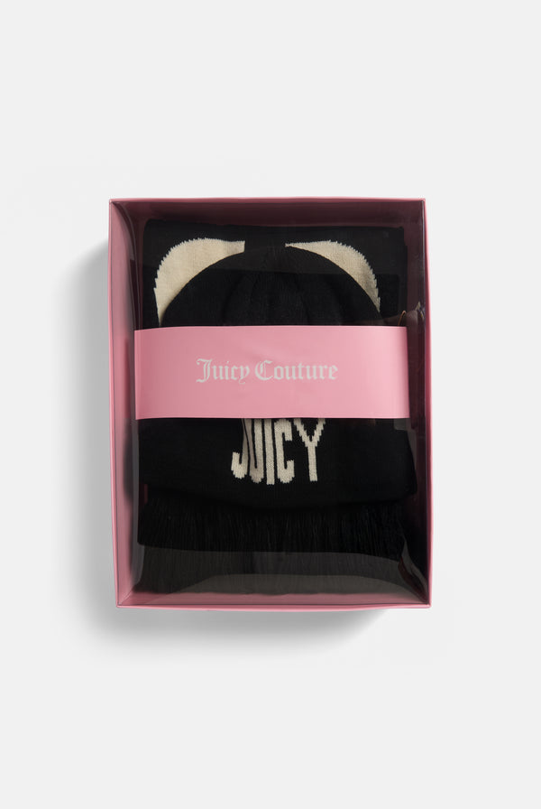 CHOOSE JUICY KNITTED SCARF / BEANIE SET