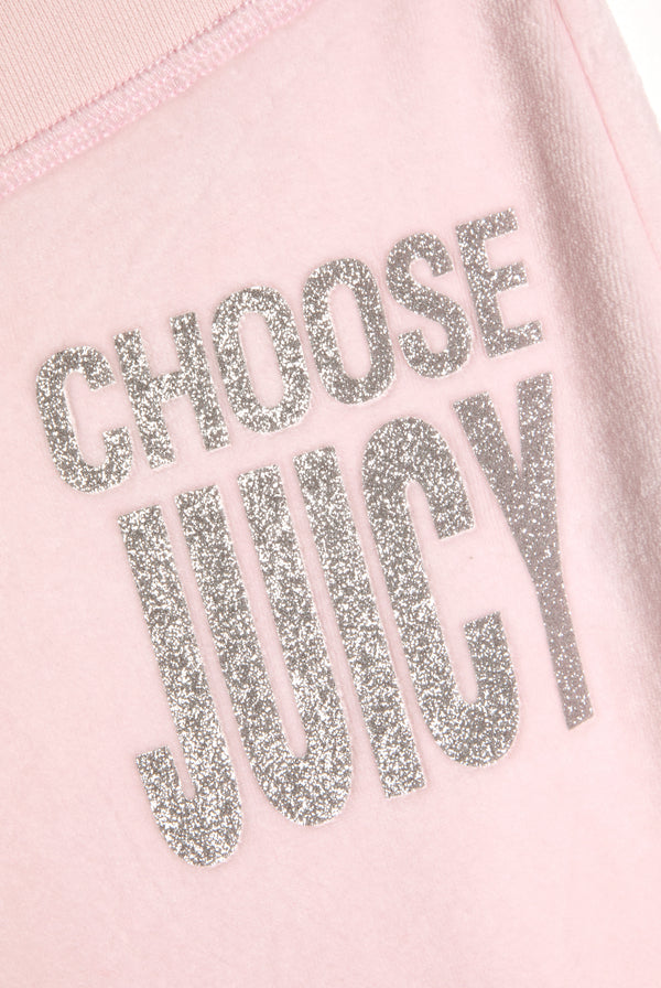 CHERRY BLOSSOM CHOOSE JUICY ULTRA LOW RISE BAMBOO VELOUR HERITAGE BOTTOMS