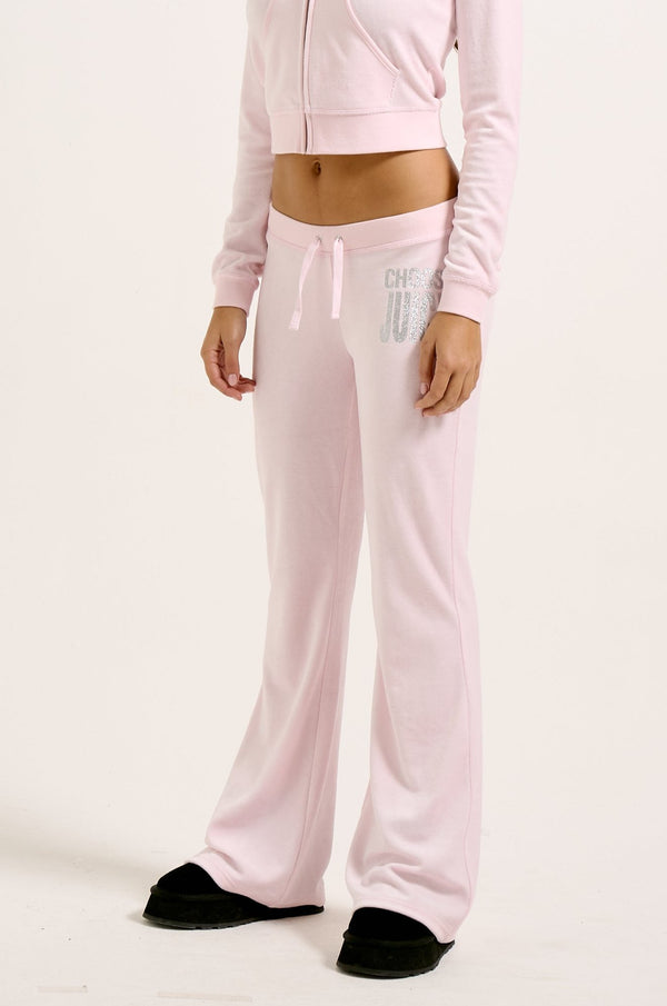CHERRY BLOSSOM CHOOSE JUICY ULTRA LOW RISE BAMBOO VELOUR HERITAGE BOTTOMS