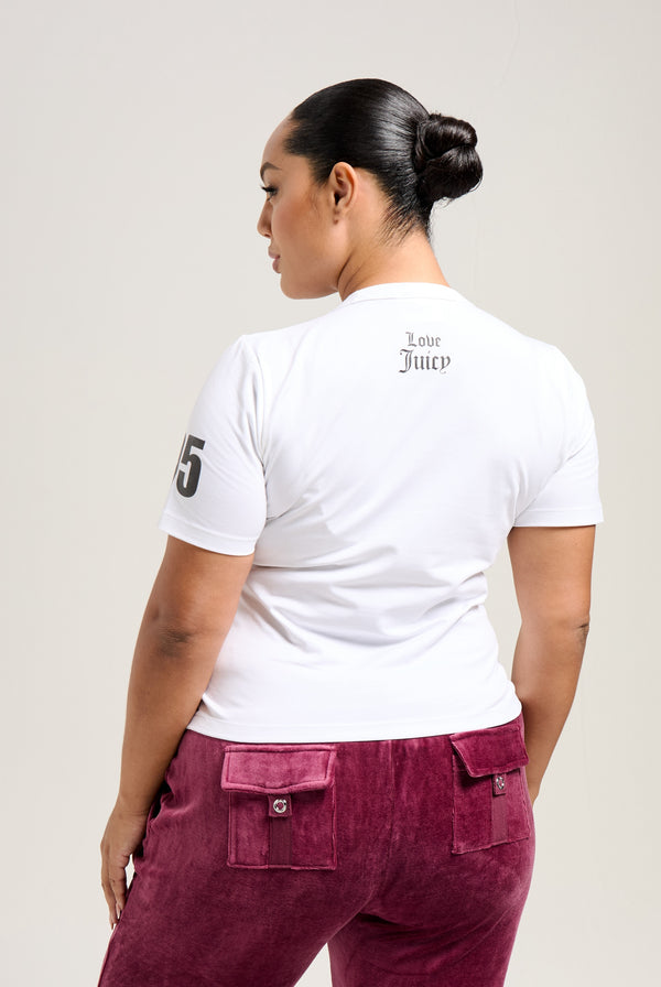 THE ICONS / WHITE 'CHOOSE JUICY' TEE