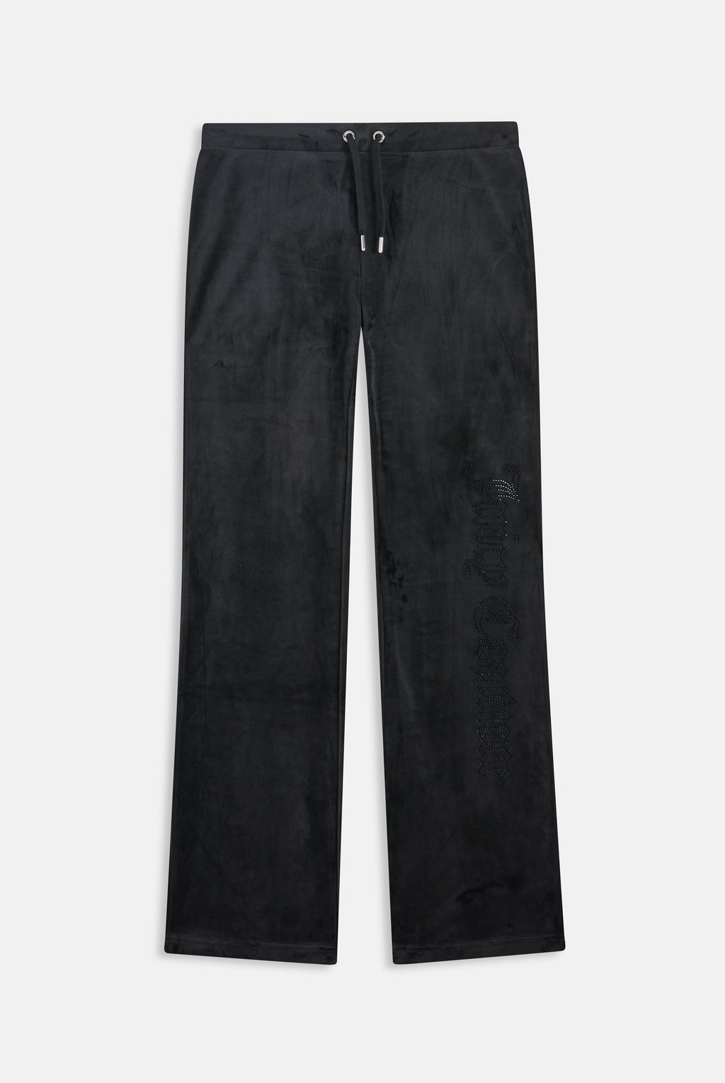 BLACK OUTLINE DIAMANTE CLASSIC VELOUR LOW RISE PANT