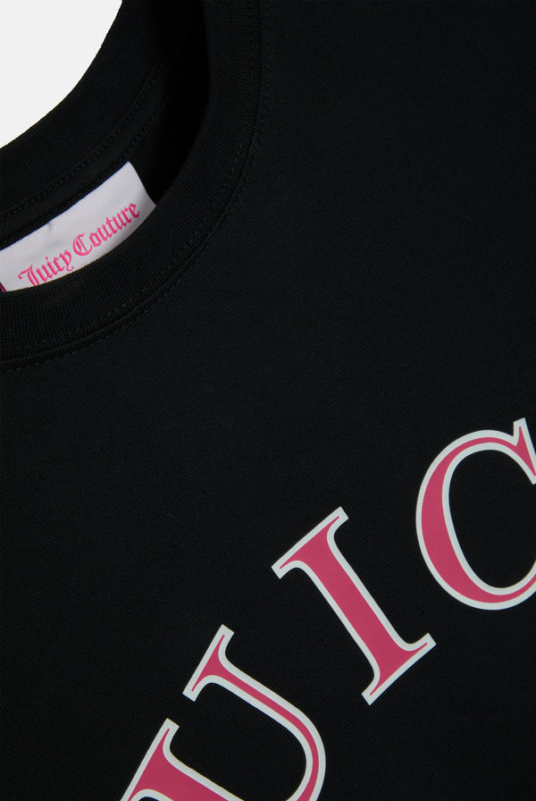 BLACK COLLEGIATE JERSEY GIRLFRIEND TEE