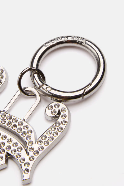 SILVER DIAMANTE JUICY KEY FOB